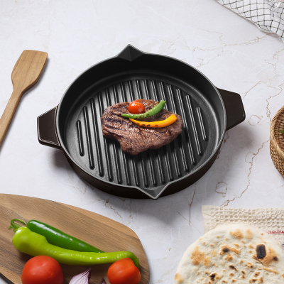Aryıldız Duo Cast Bombe Grill Tava Kahverengi 30 cm - ARYILDIZ