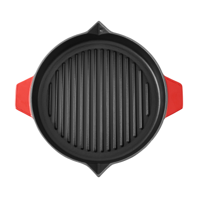 Aryıldız Duo Cast Bombe Grill Tava Kırmızı 30 cm - 2
