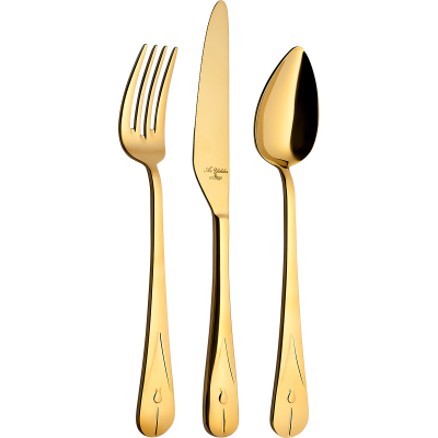 Aryıldız Lalezar Prestige Pvd 24 Parça 6 Kişilik Bronz Çatal Kaşık Bıçak Takımı - 2