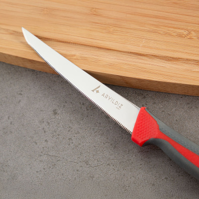 Aryıldız Lua Dişli Sebze Bıçağı Gri 10 cm - 3