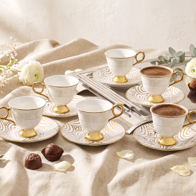Aryıldız Lümen 12 Parça 6 Kişilik Kahve Fincan Takımı 90 ml - ARYILDIZ