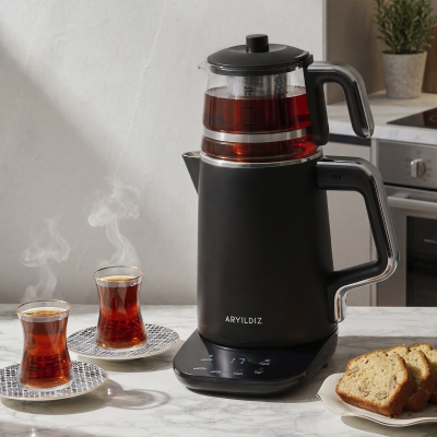 Aryıldız Omega Tea Çay Makinesi Siyah - ARYILDIZ