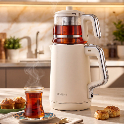 Aryıldız Origin Tea Çay Makinesi Krem - 1