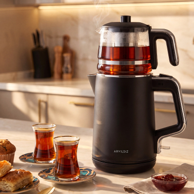 Aryıldız Origin Tea Çay Makinesi Siyah - 1