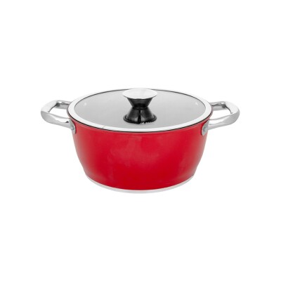 Aryıldız Trendy Induction Prestige Tencere Kırmızı 20*10 cm - ARYILDIZ