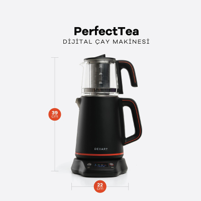 Dexart Perfect Tea Dijital Çay Makinesi Siyah Çelik - 2