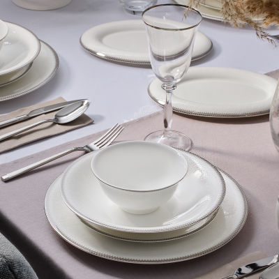 Evaliza Buckingham Platin 60 Parça 12 Kişilik Yemek Takımı - 3