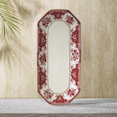 Evaliza Voila Kayık Tabak Kırmızı 25 cm - EVALIZA