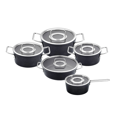 Fissler Adamant 10 Parça Cam Kapak Tencere Seti - FISSLER
