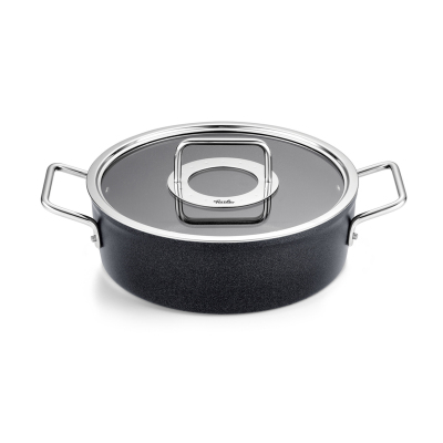 Fissler Adamant Cam Kapak Kısa Tencere 24 cm - FISSLER