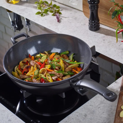 Fissler Ceratal Orbit Black Wok Tava 32 cm - 3