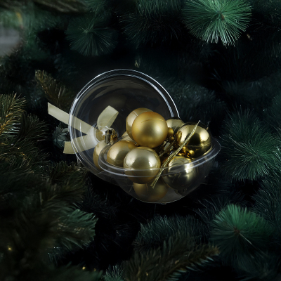 Koopman New Year 12 Parça Yılbaşı Topu Gold 30 mm - KOOPMAN
