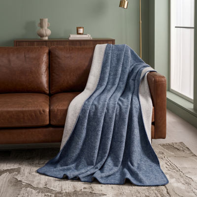 Maxstyle Blau Çift Kişilik Battaniye Denim 200X220 cm - 3