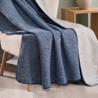 Maxstyle Blau Çift Kişilik Battaniye Denim 200X220 cm - 4
