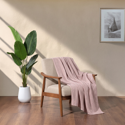 Maxstyle Çift Kişilik %100 Pamuk Pike Pudra 200x220 cm - 4