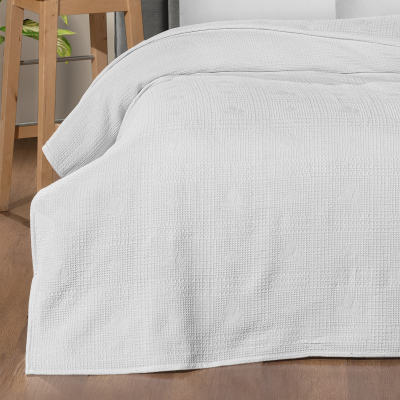 Maxstyle Çift Kişilik %100 Pamuk Pike Vanilya 200x220 cm - 3