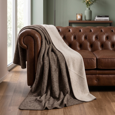 Maxstyle Çift Kişilik Battaniye Brown 200X220 cm - 3