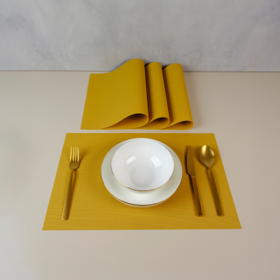Maxstyle Harmony Mustard 4 Parça Amerikan Servis 30x45 cm - MAXSTYLE