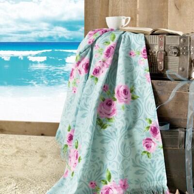 Maxstyle Rose Kadife Plaj Havlusu 70x160 Cm - MAXSTYLE