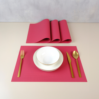 Maxstyle Serene Burgundy 4 Parça Amerikan Servis 30x45 cm - MAXSTYLE
