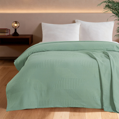 Maxstyle Spring %100 Pamuk Çift Kişilik Pike Çağla 220x230 cm - 1