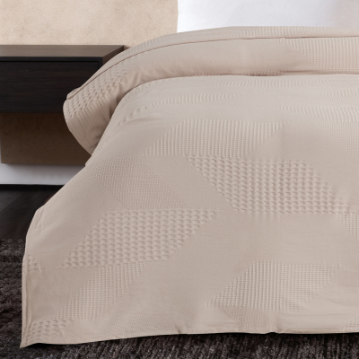 Maxstyle Spring %100 Pamuk Çift Kişilik Pike Krem 220x230 cm - 3