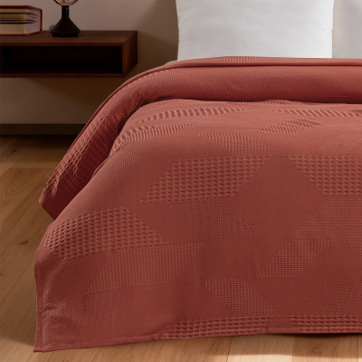 Maxstyle Spring %100 Pamuk Çift Kişilik Pike Terra 220x230 cm - 3