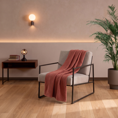 Maxstyle Spring %100 Pamuk Çift Kişilik Pike Terra 220x230 cm - 4