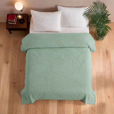 Maxstyle Spring %100 Pamuk Tek Kişilik Pike Çağla 180x230 cm - 1