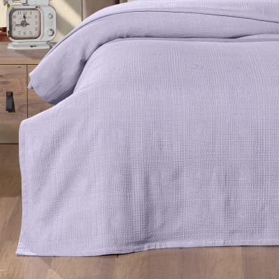 Maxstyle Tek Kişilik %100 Pamuk Pike Lila 160x220 cm - 2