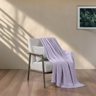 Maxstyle Tek Kişilik %100 Pamuk Pike Lila 160x220 cm - 4