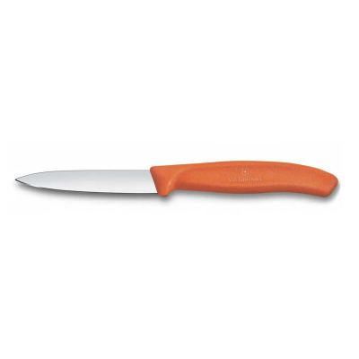 Victorinox Swiss Classic Düz Soyma Bıçak Turuncu 8 cm - VICTORINOX