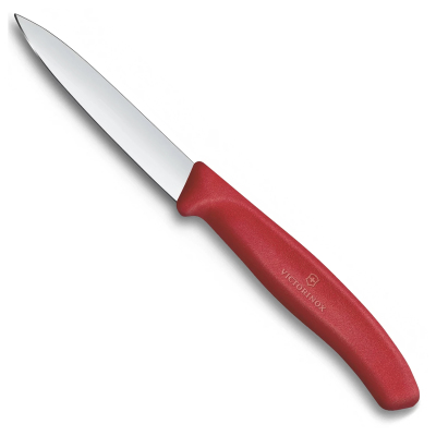 Victorinox Swiss Classic Sivri Uçlu Düz Soyma Bıçak Kırmızı 8 cm - 2