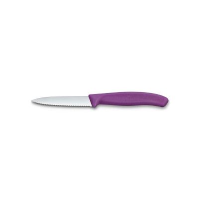 Victorinox Swiss Classic Tırtıklı Soyma Bıçak 8 cm Mor - VICTORINOX