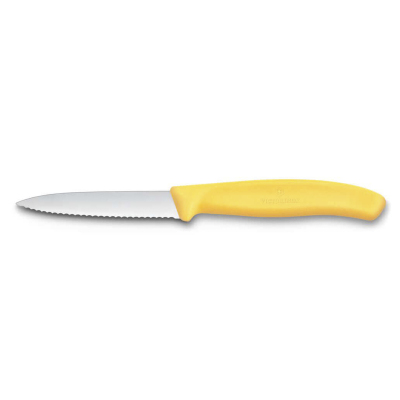 Victorinox Swiss Classic Tırtıklı Soyma Bıçak Sarı 8 cm - VICTORINOX