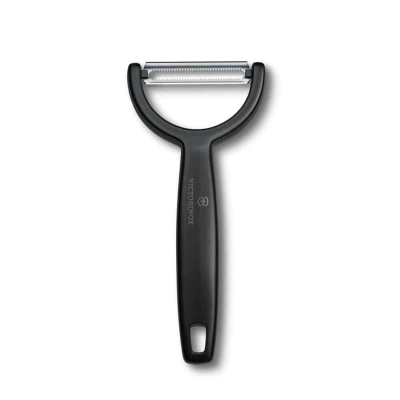 Victorinox Tırtıklı Çift Kenarlı Soyacak Siyah - VICTORINOX